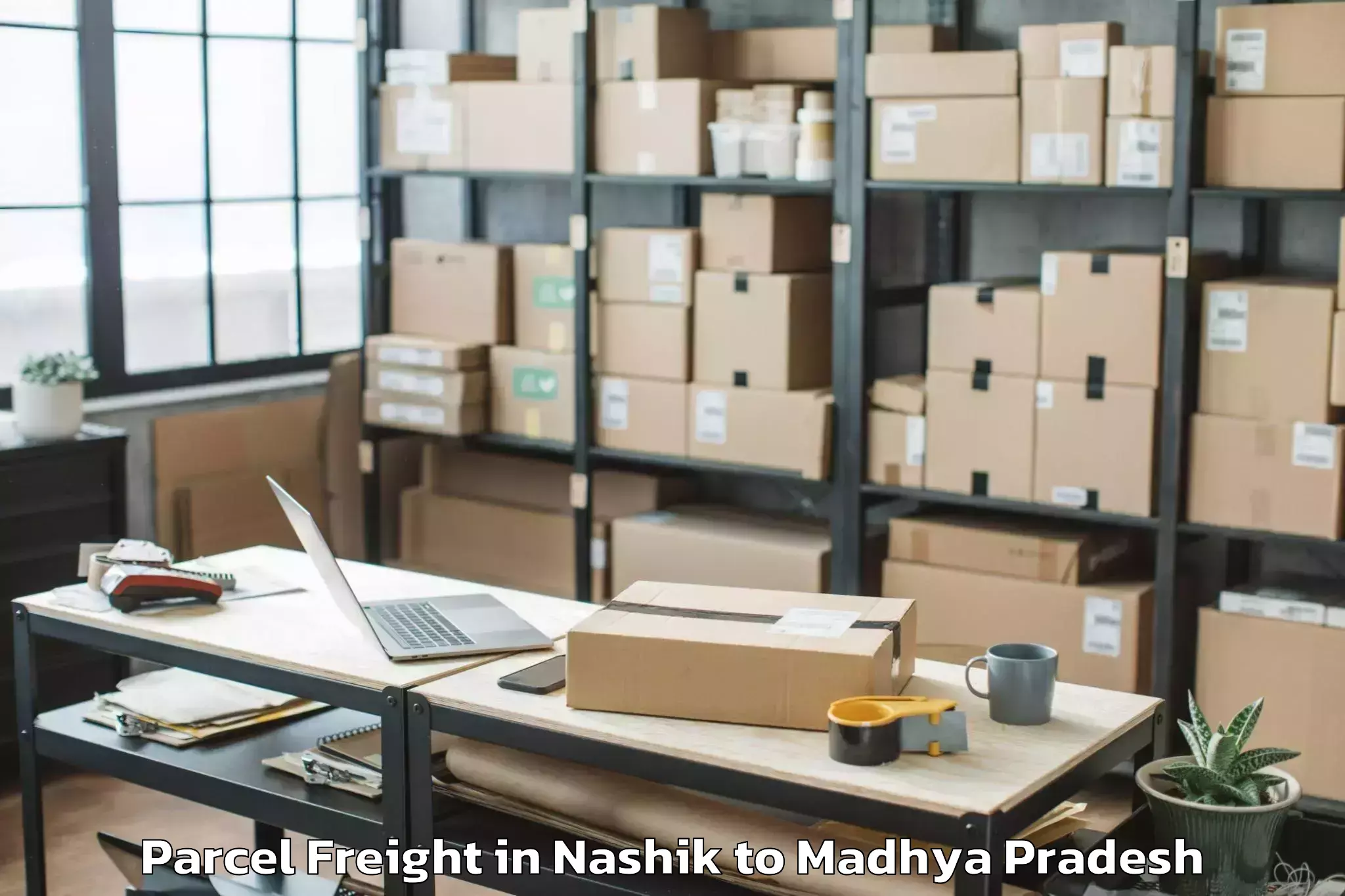 Easy Nashik to Rani Durgavati Vishwavidyalaya Parcel Freight Booking